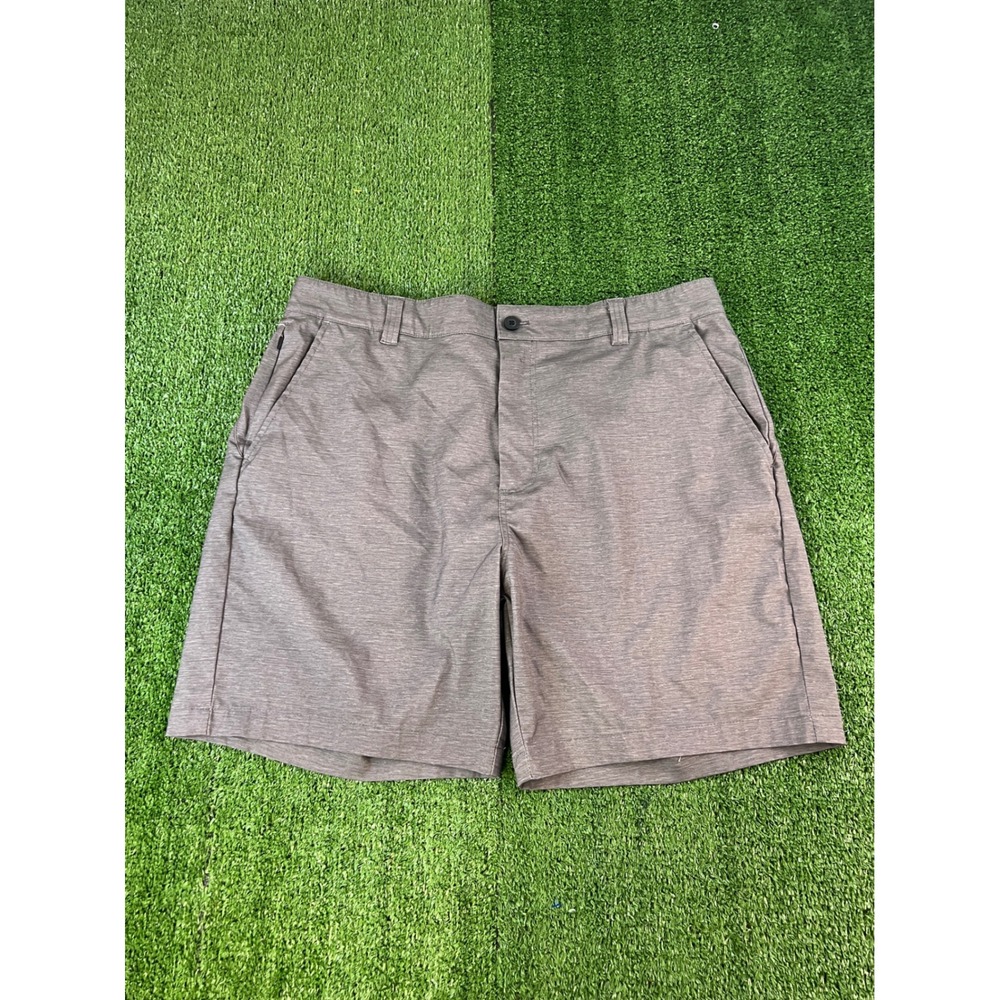 Hybrid Golf Shorts Mens Size 38 Charcoal Grey Heathered Stretch Performance